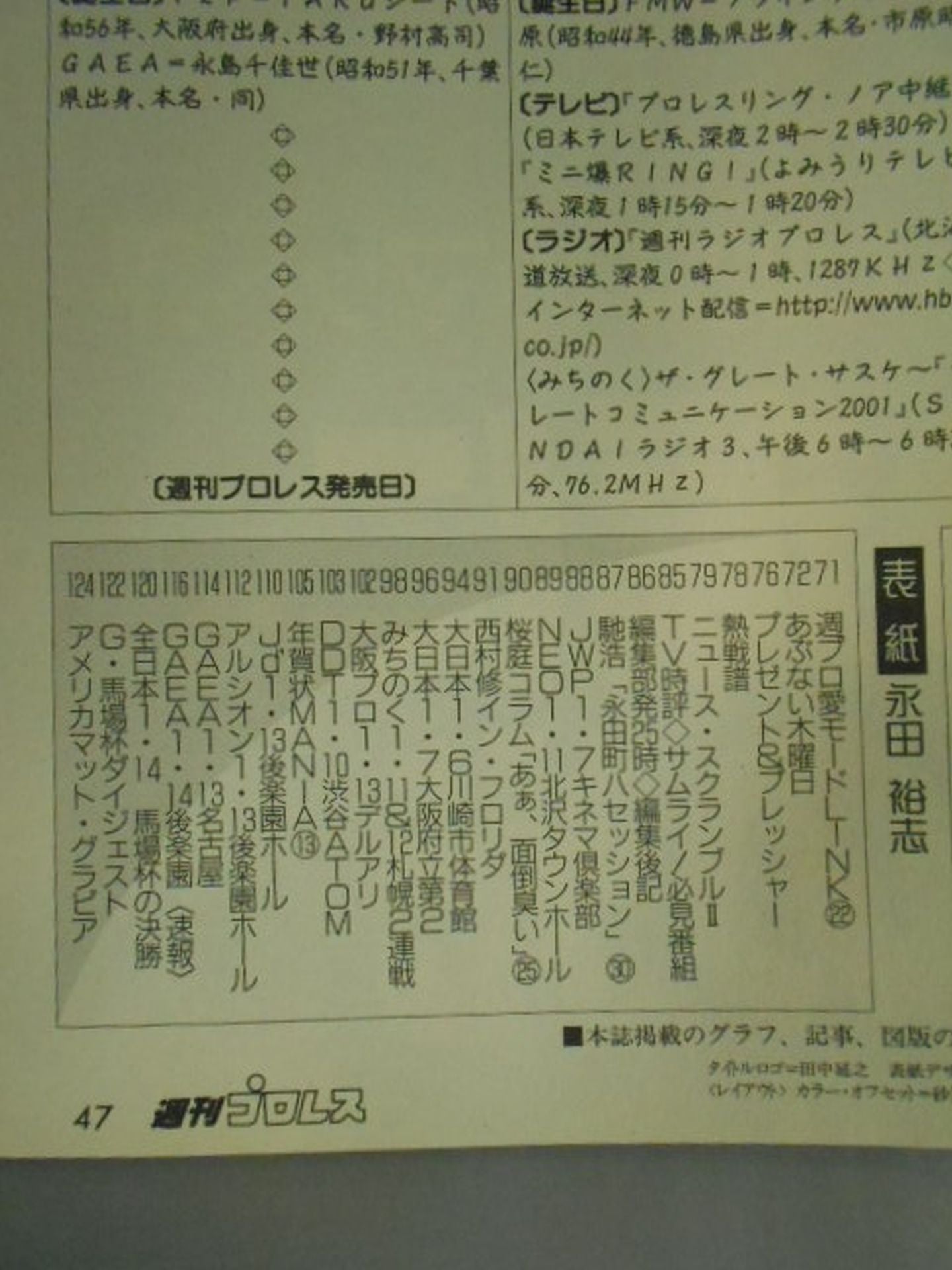 週刊プロレス1073