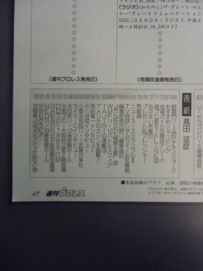 週刊プロレス1120