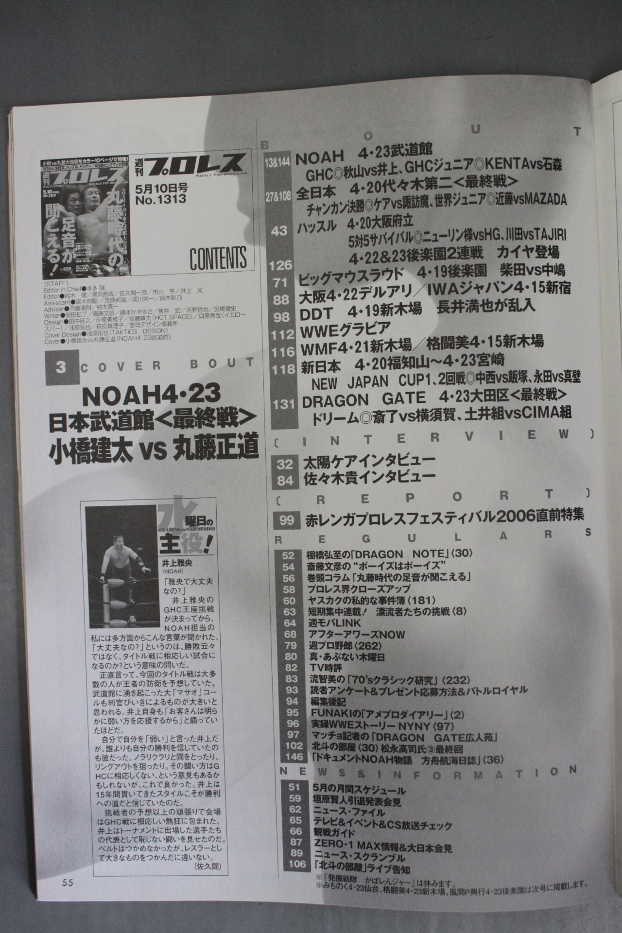 週刊プロレス1313
