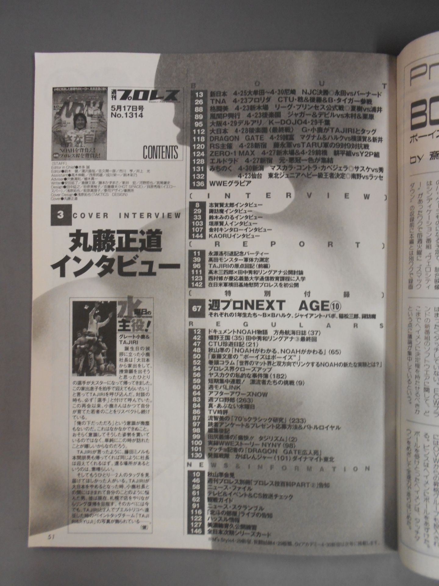 週刊プロレス1314