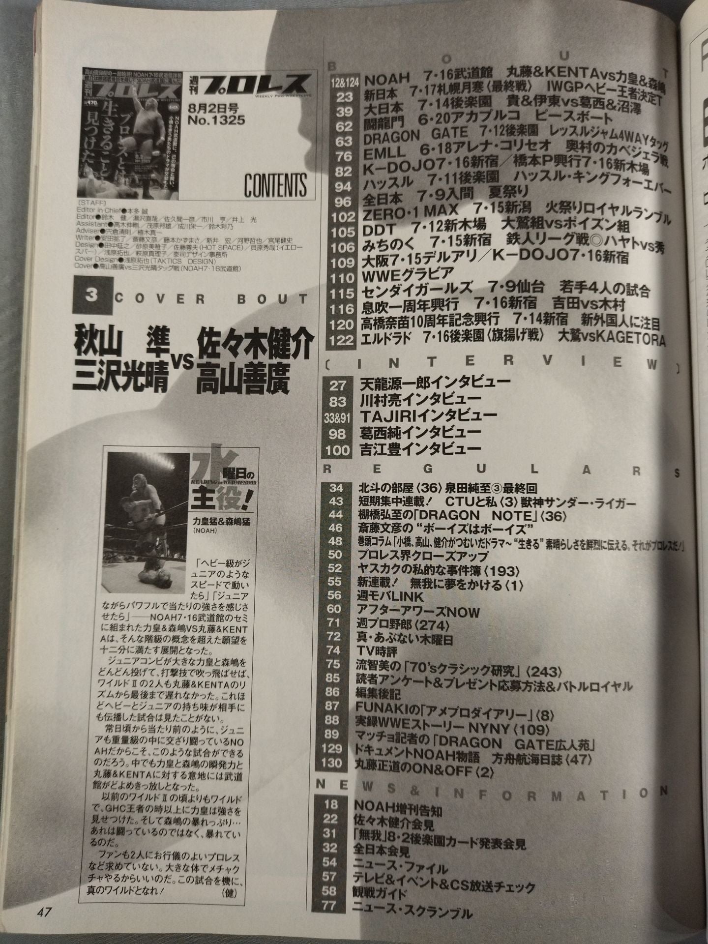 Weekly Pro Wrestling  1325