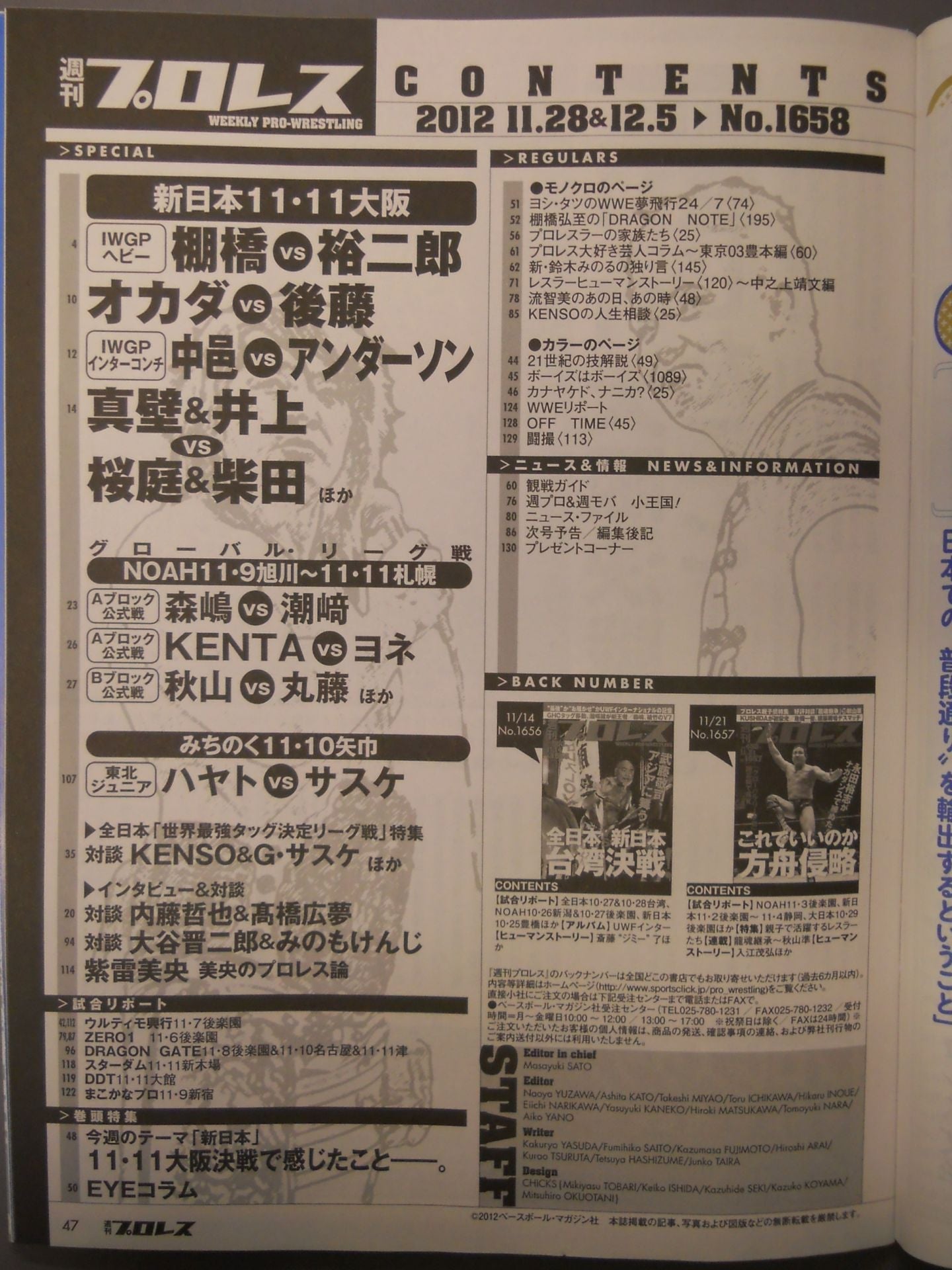 Weekly Pro Wrestling  1658