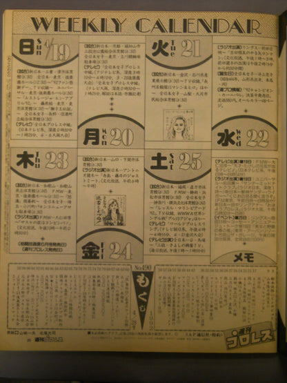 週刊プロレス490
