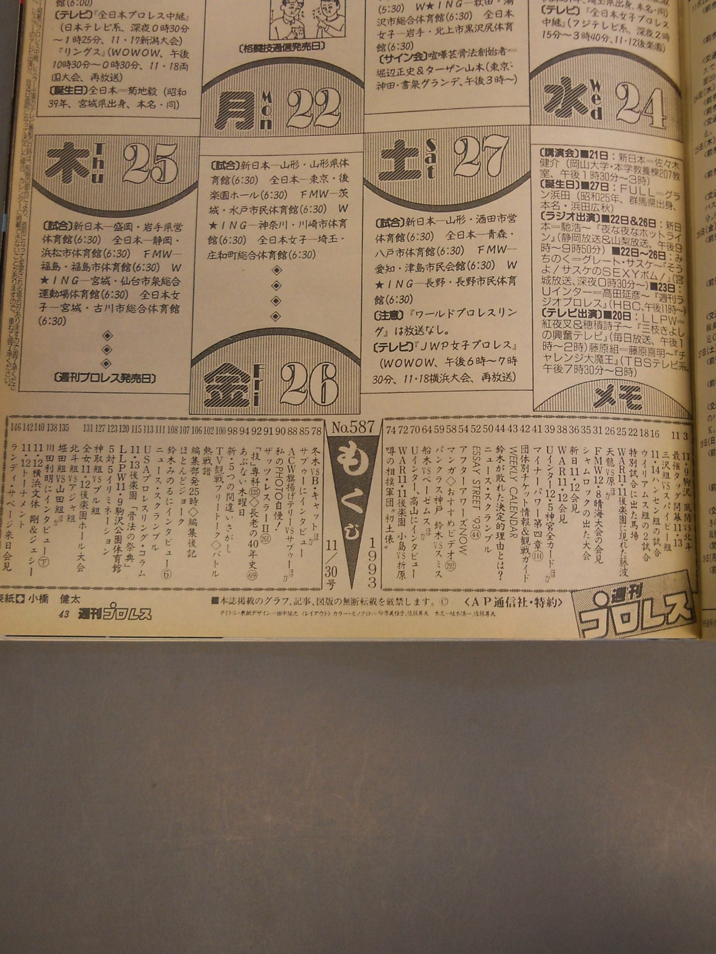 Weekly Pro Wrestling 587