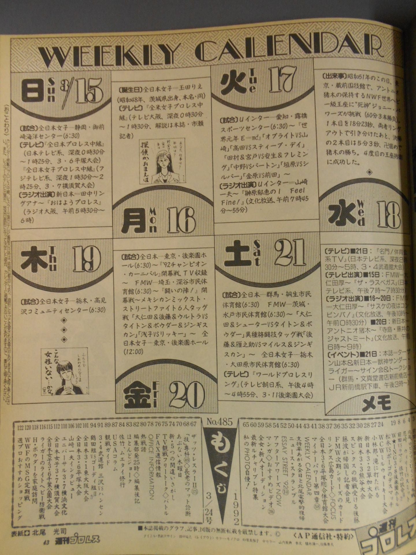 Weekly Pro Wrestling 485