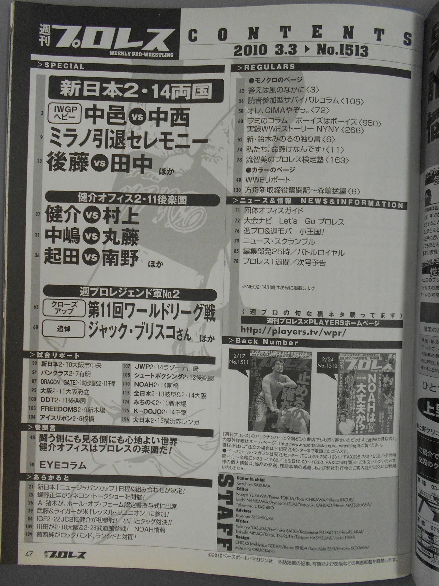 Weekly Pro Wrestling 1513