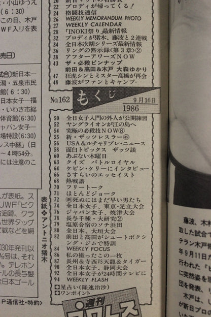 週刊プロレス162