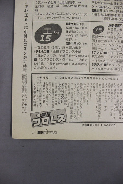週刊プロレス135