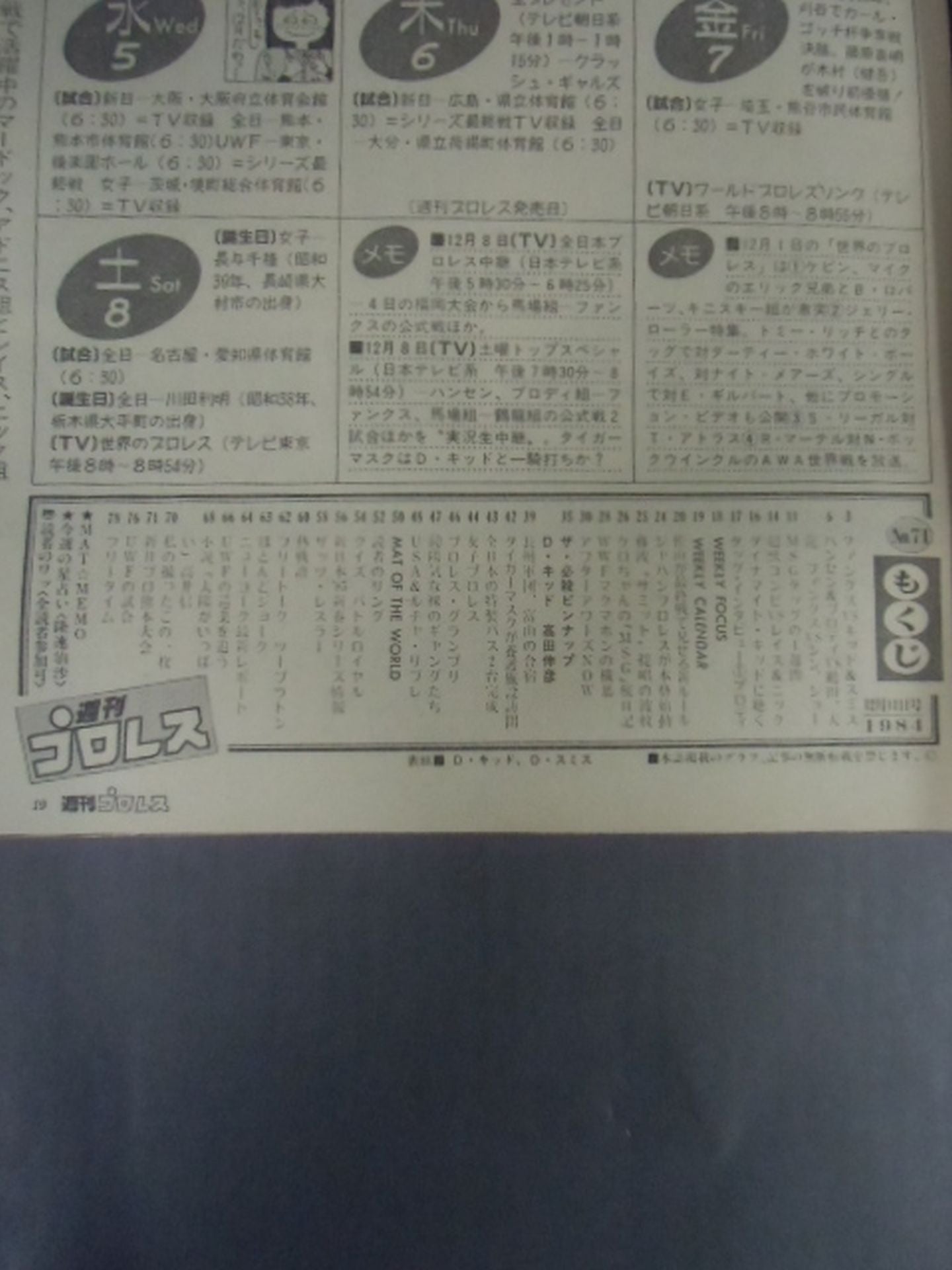 週刊プロレス71