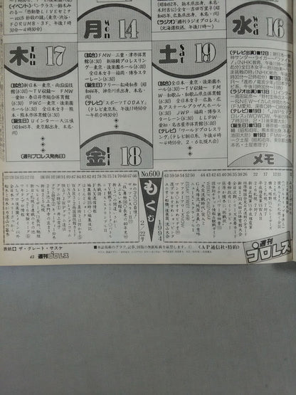 週刊プロレス600