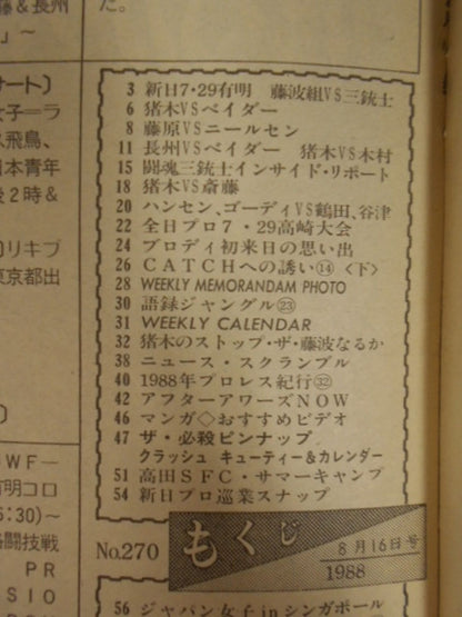 週刊プロレス270