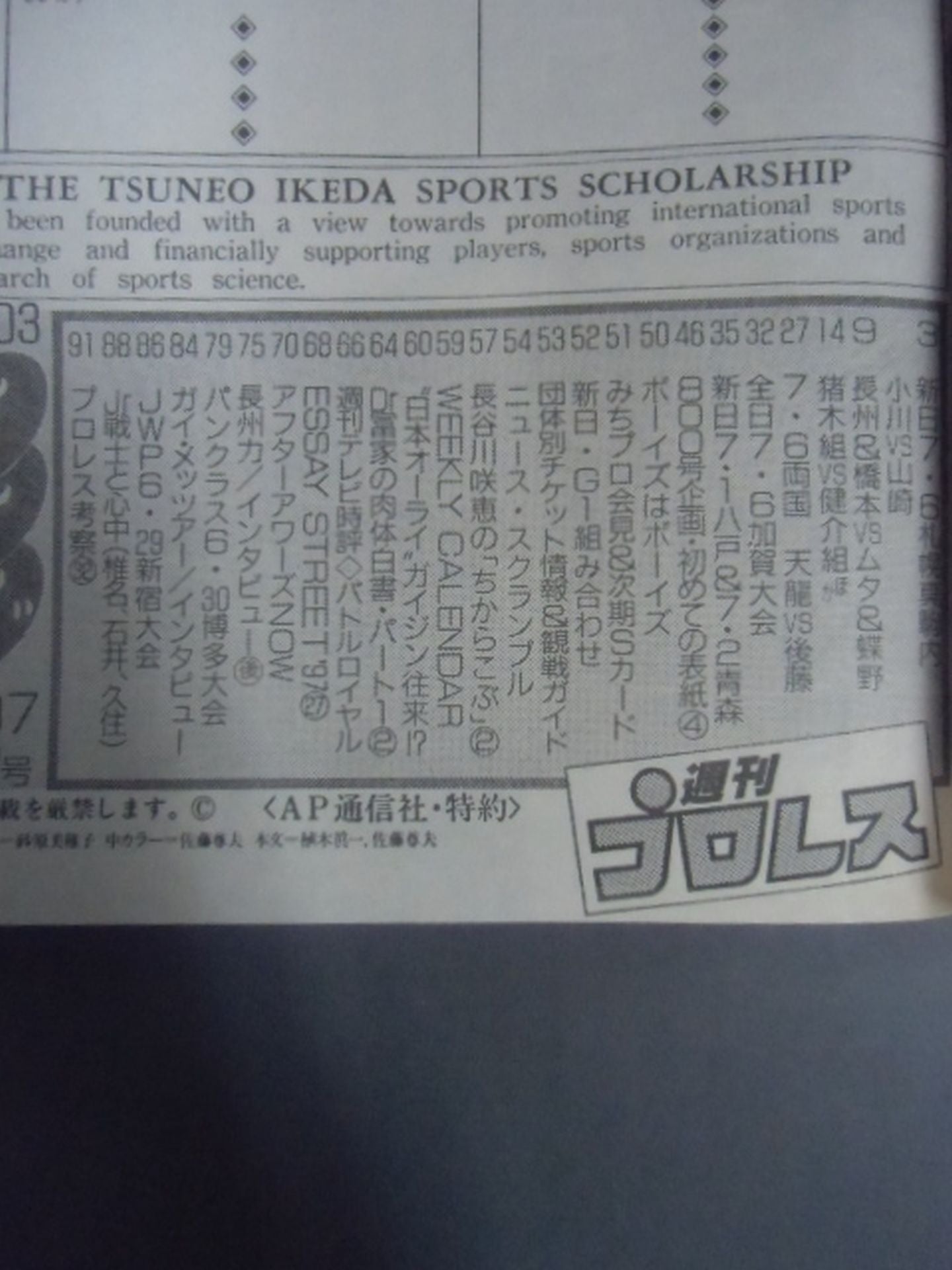 Weekly Pro Wrestling 803