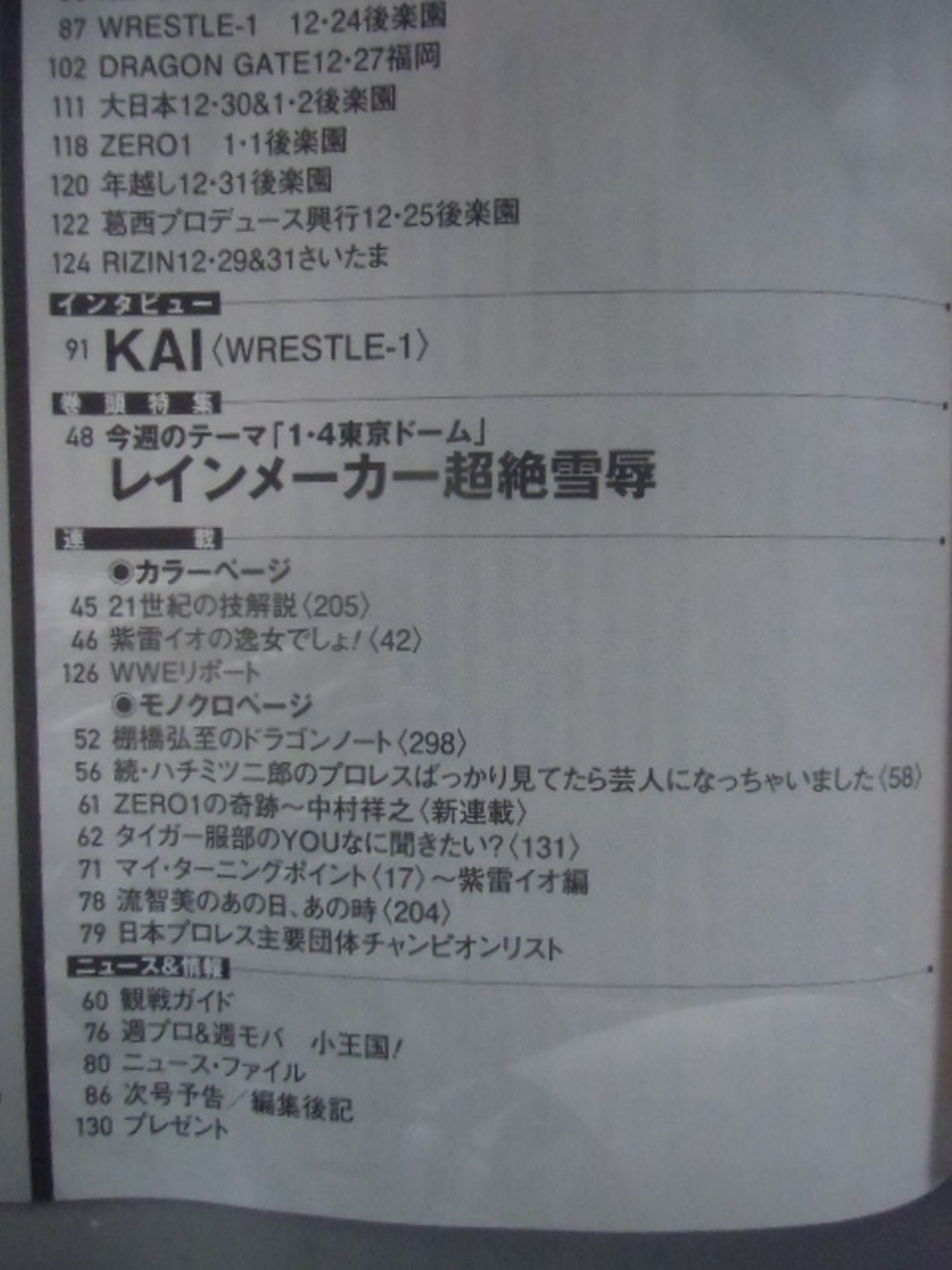 Weekly Pro Wrestling 1828