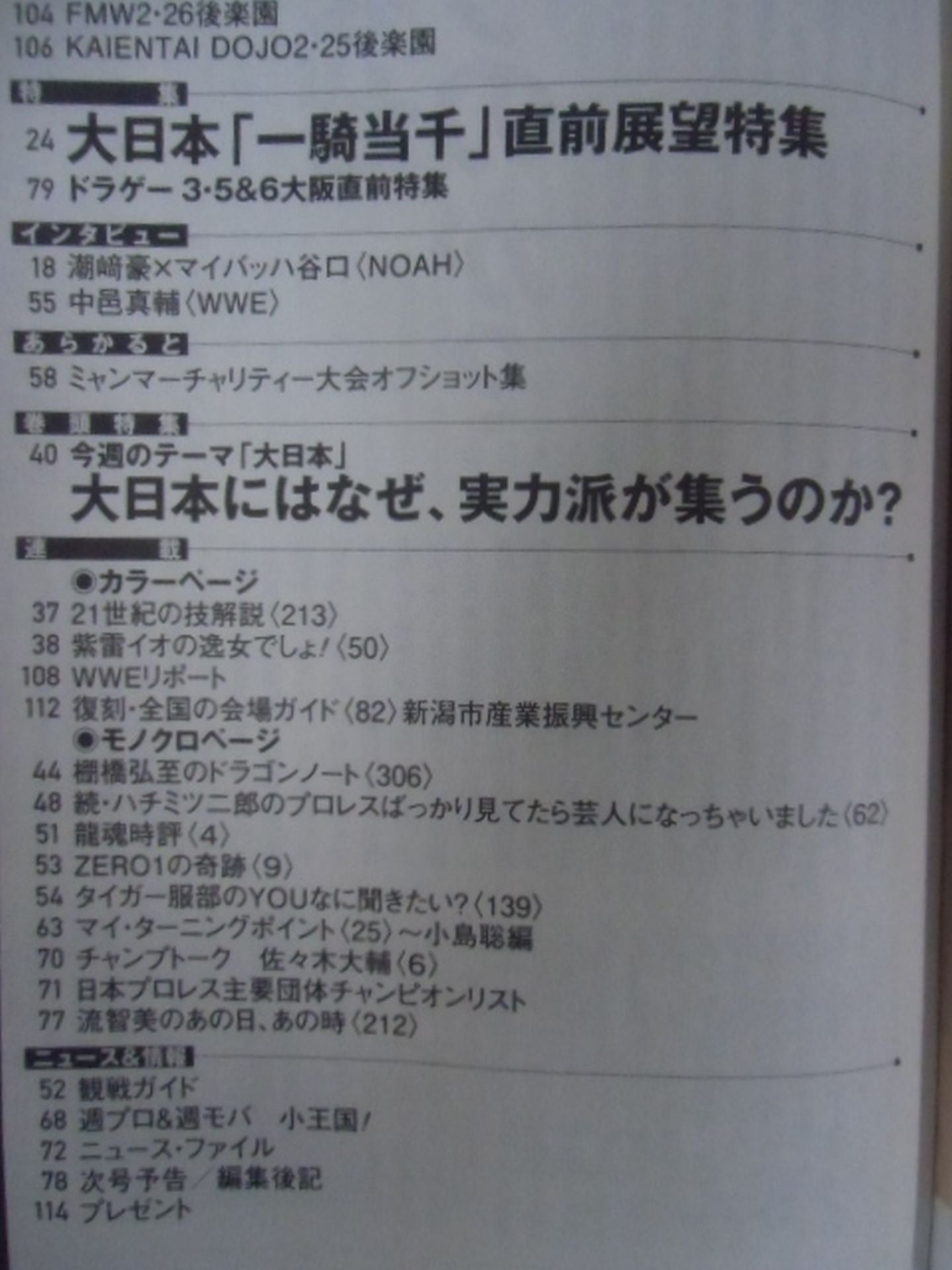 週刊プロレス1838