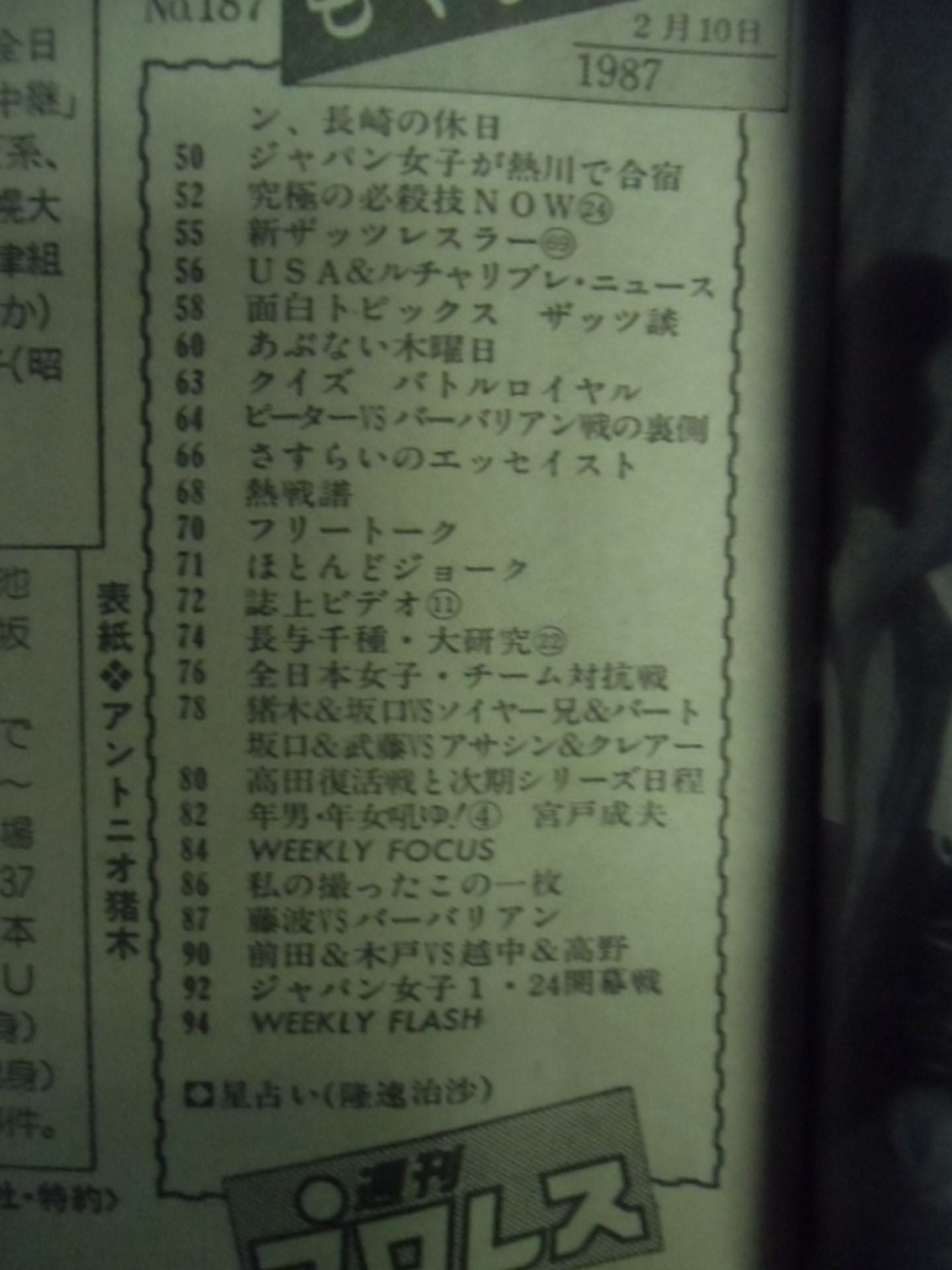 Weekly Pro Wrestling 187