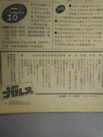 週刊プロレス20