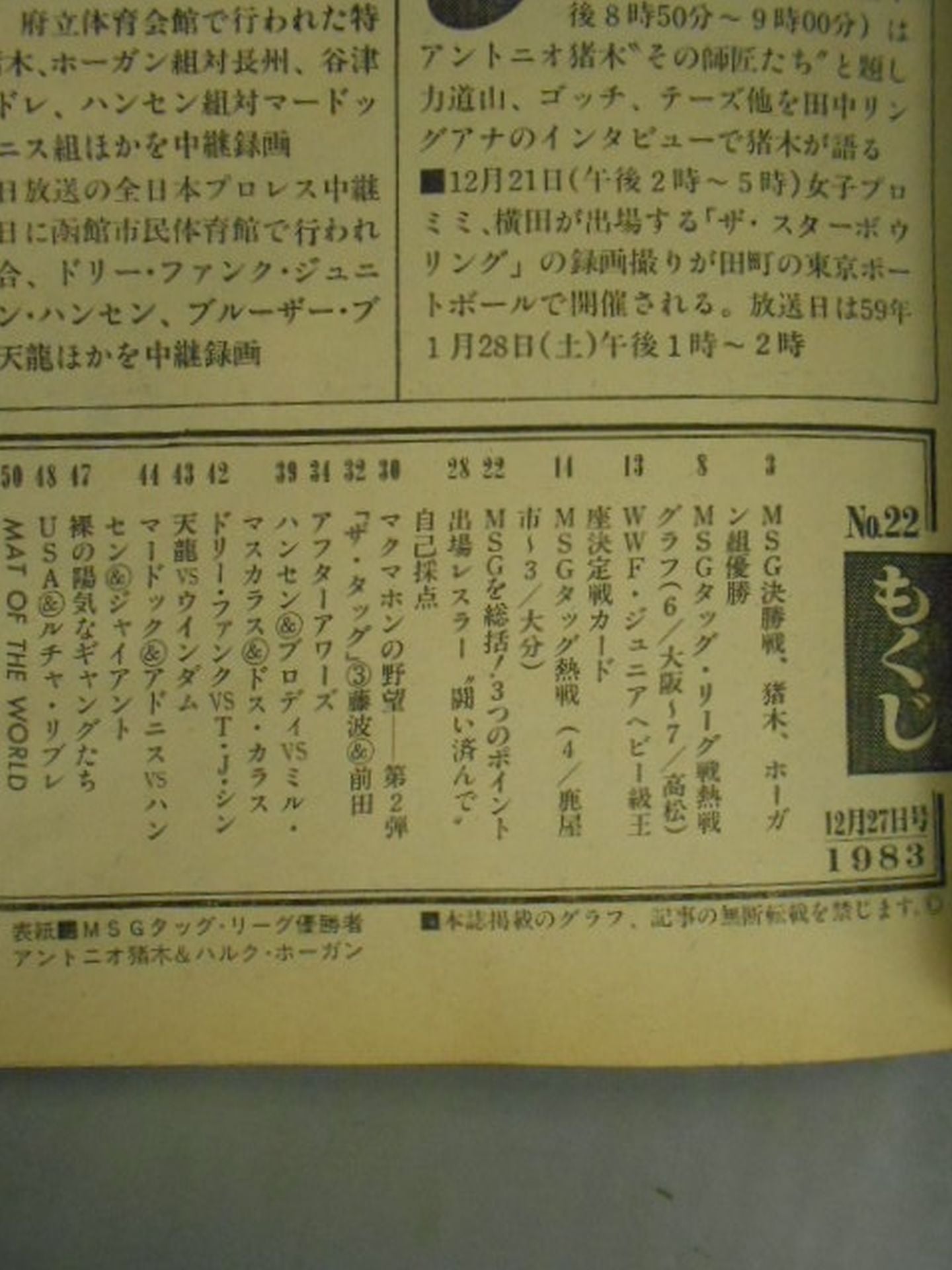 週刊プロレス22