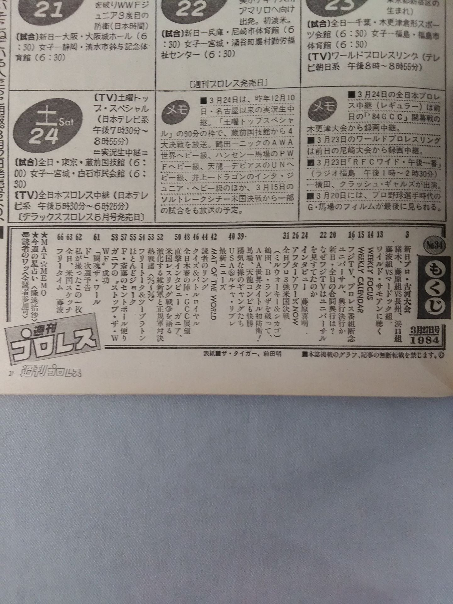 週刊プロレス34