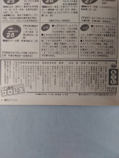 週刊プロレス39