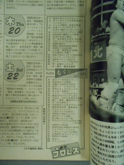 Weekly Pro Wrestling 218