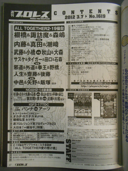 週刊プロレス1619