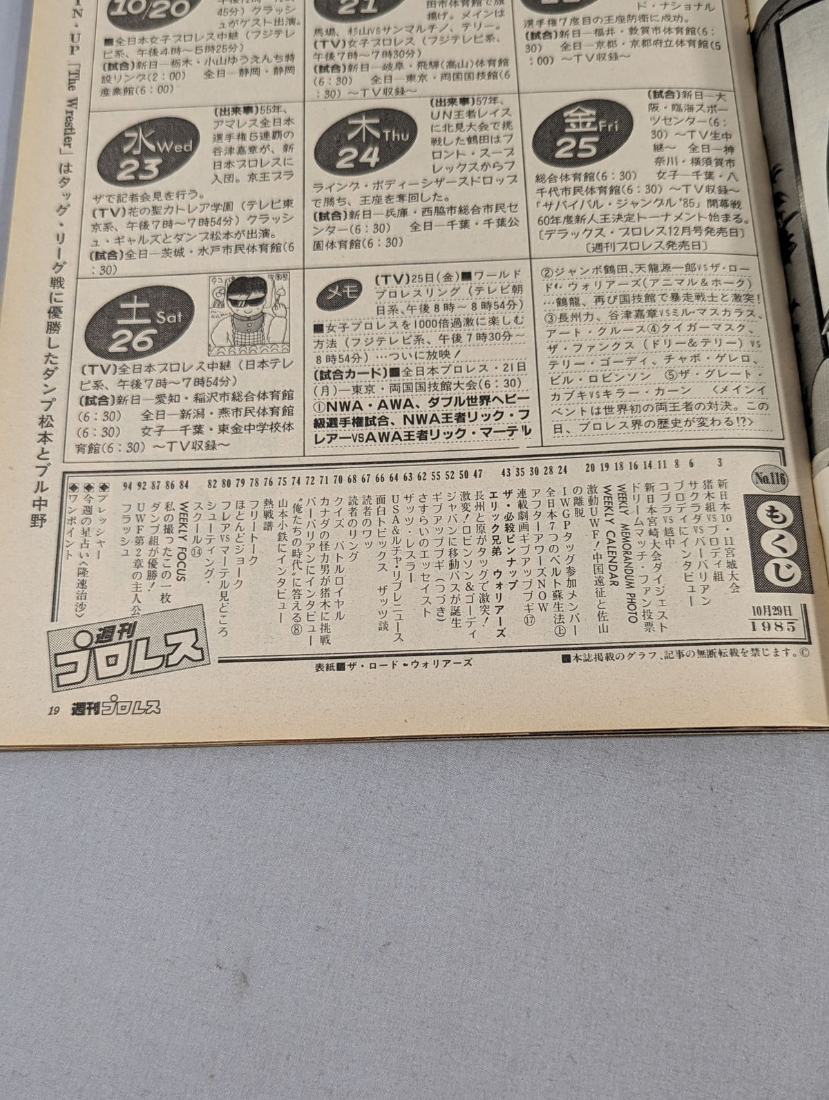週刊プロレス116