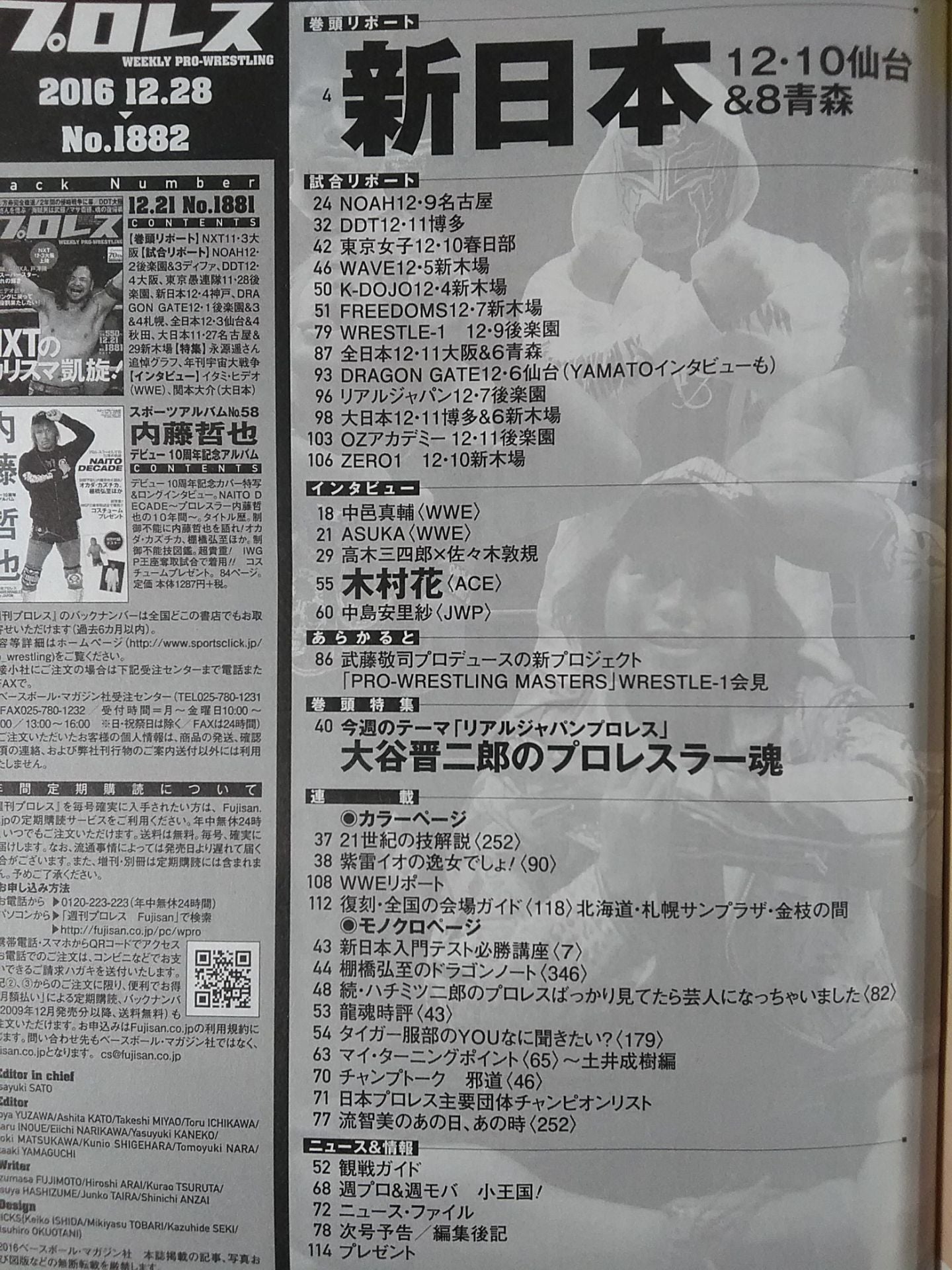 Weekly Pro Wrestling 1882
