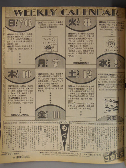 週刊プロレス556