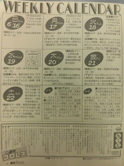 週刊プロレス98