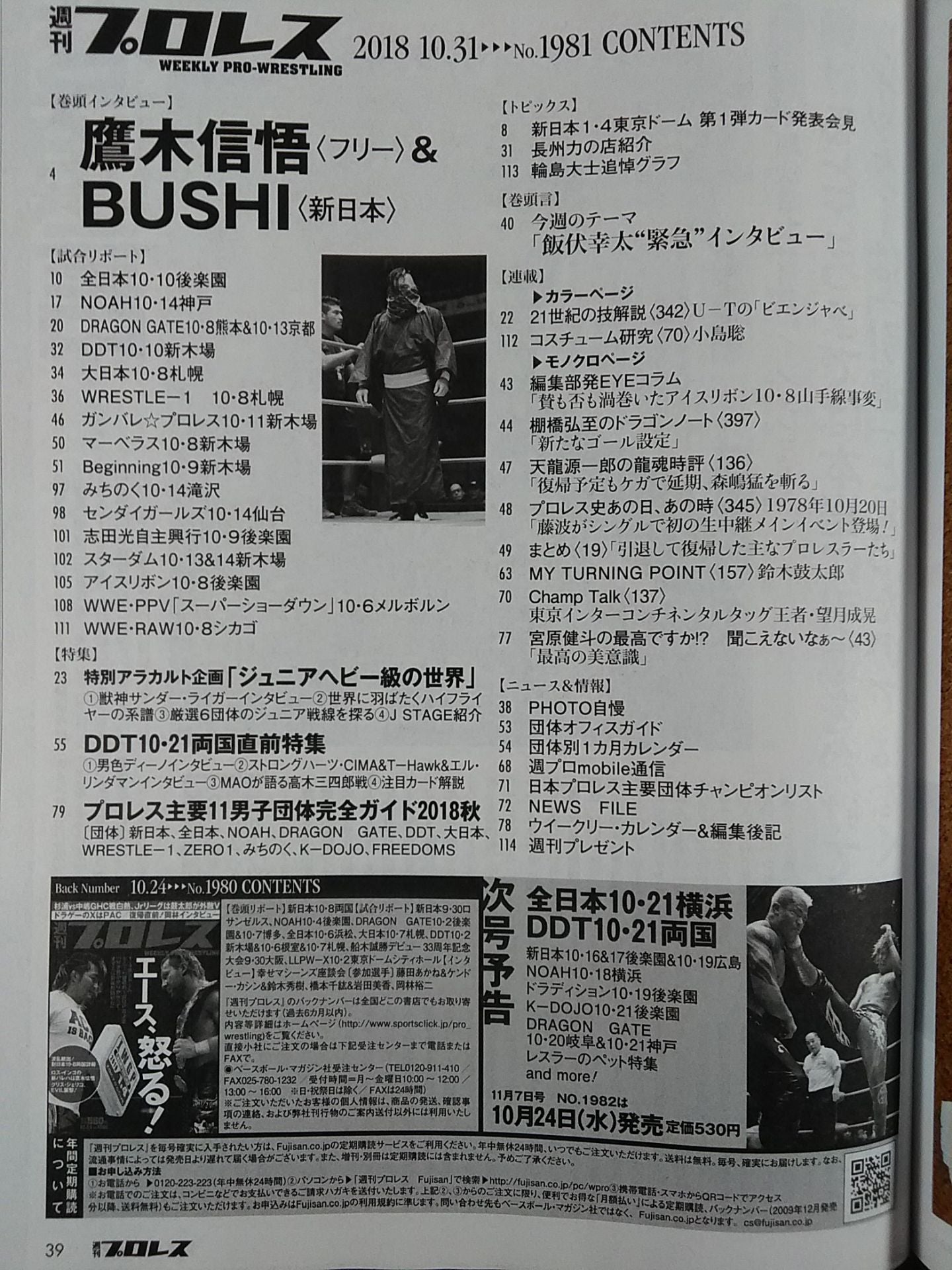 週刊プロレス1981