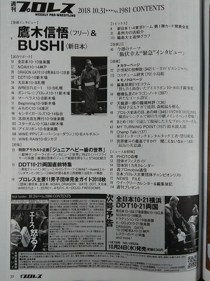 週刊プロレス1981