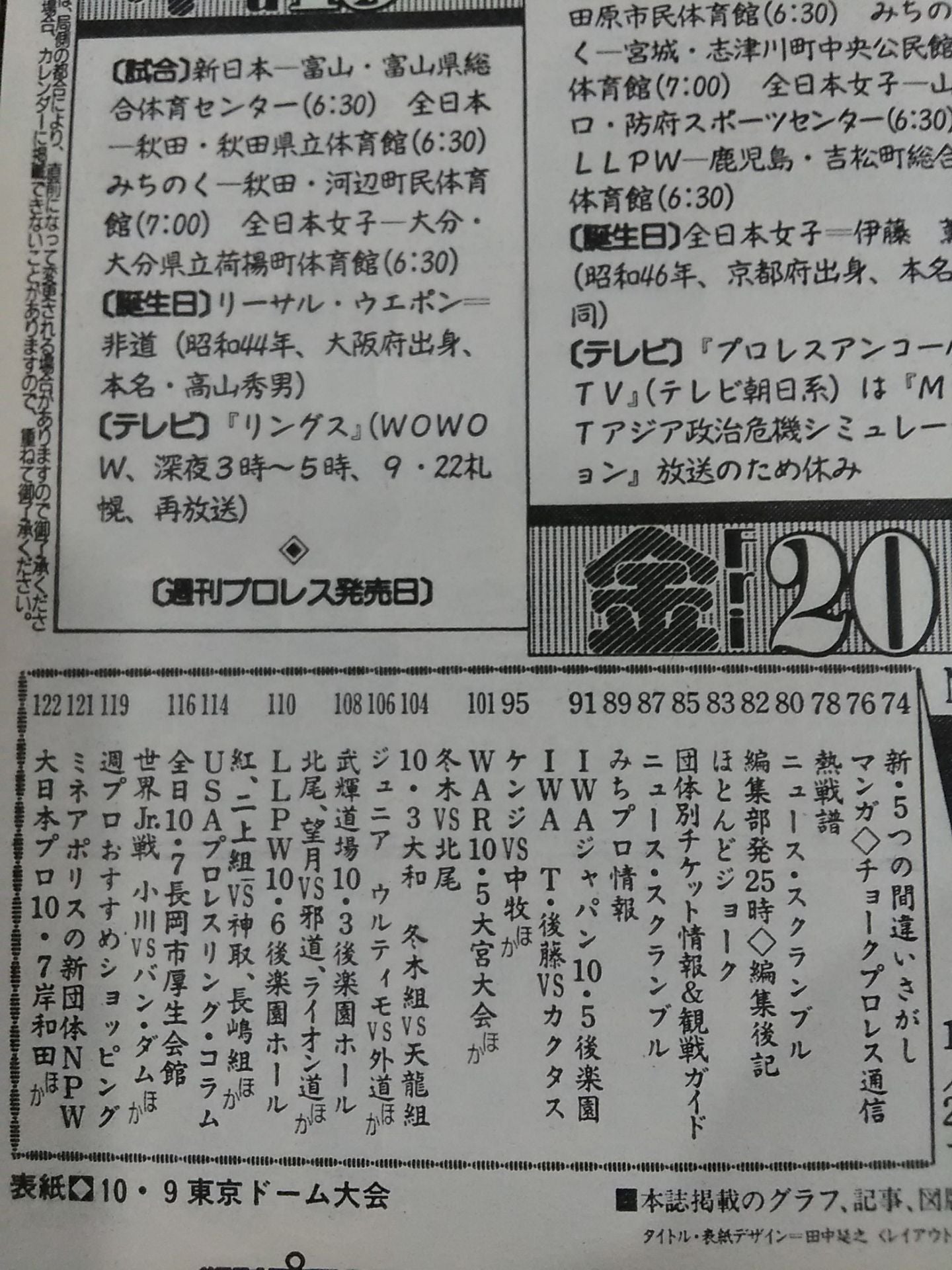 週刊プロレス697