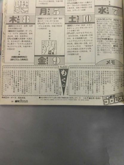 週刊プロレス631
