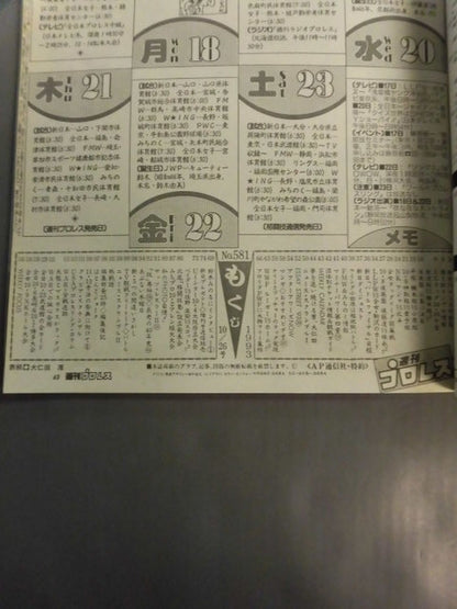 週刊プロレス581