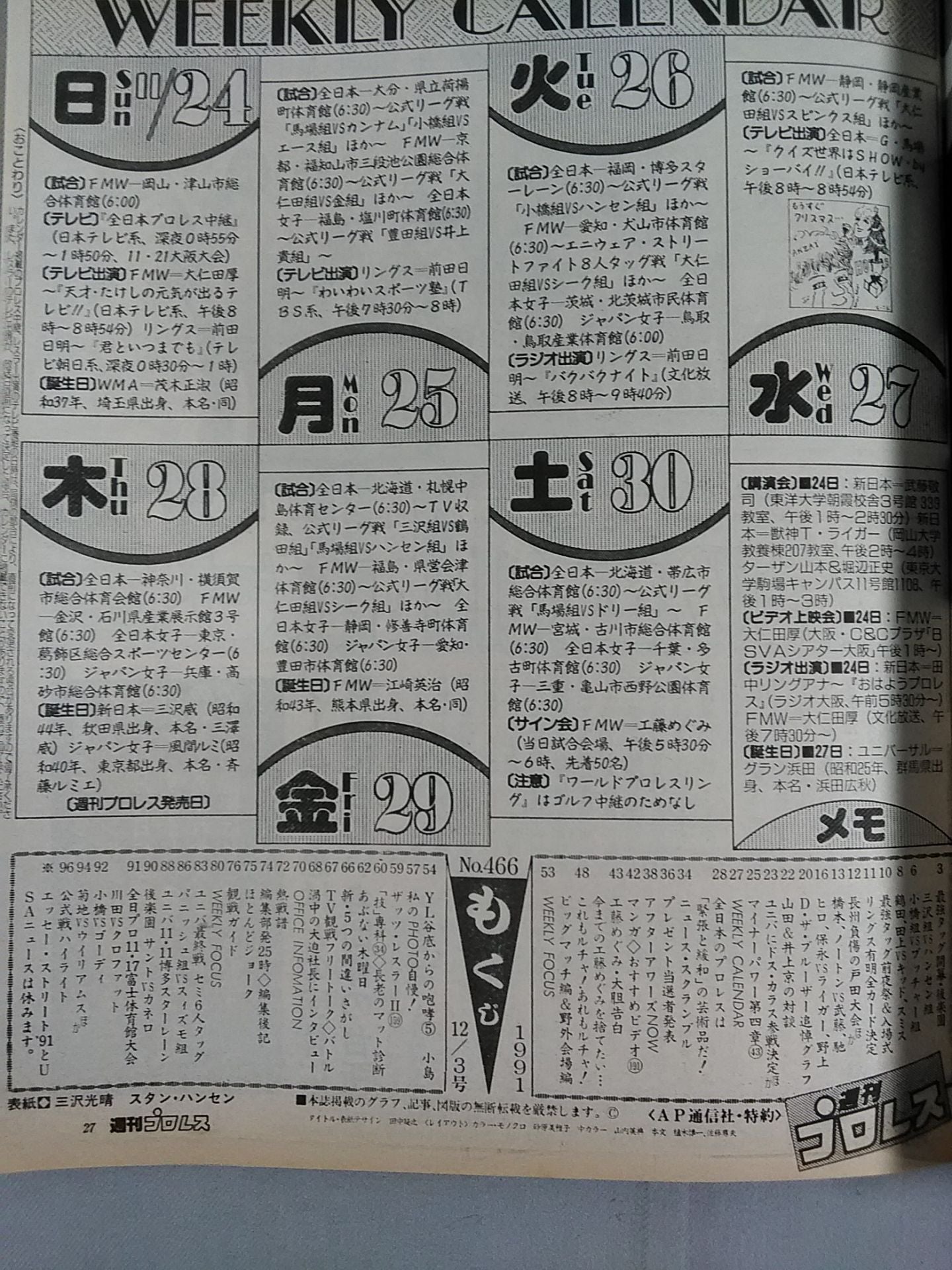 Weekly Pro Wrestling 466