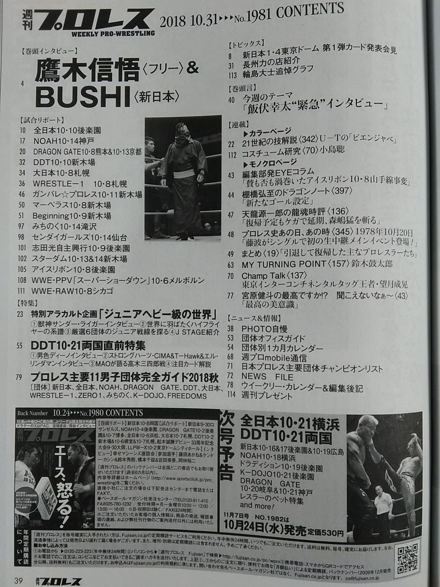 週刊プロレス1981