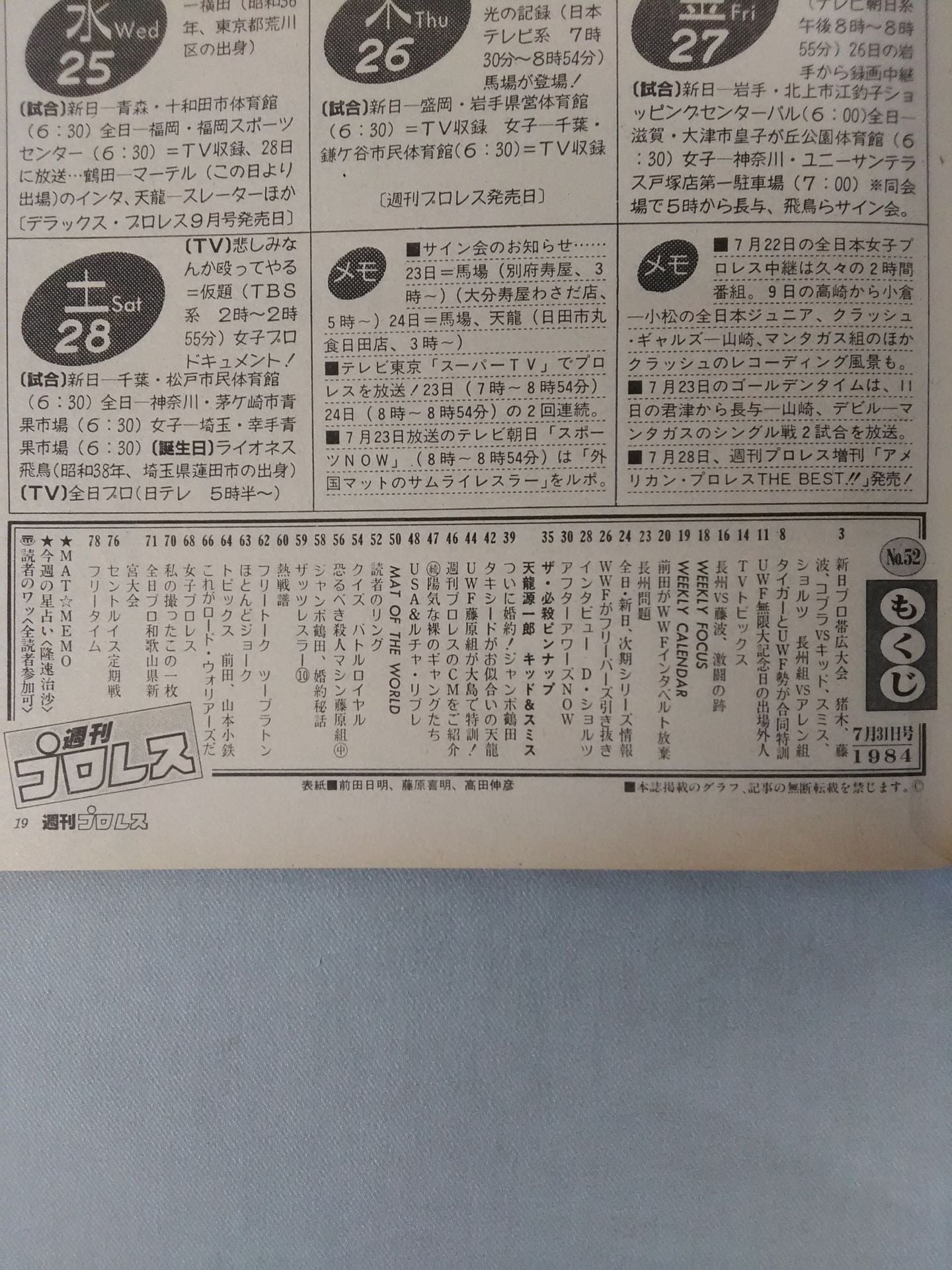 Weekly Pro Wrestling 52