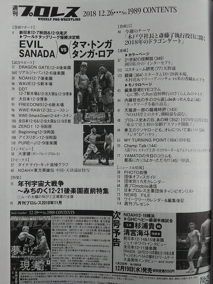 週刊プロレス1989
