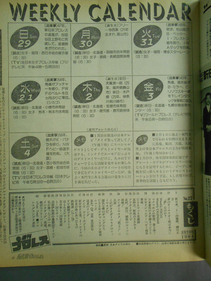 Weekly Pro Wrestling 27