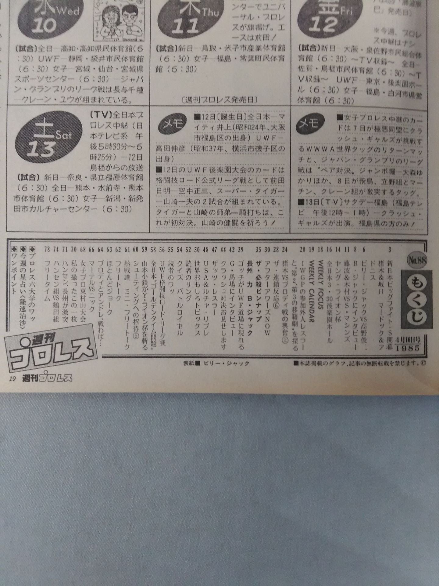 Weekly Pro Wrestling 88