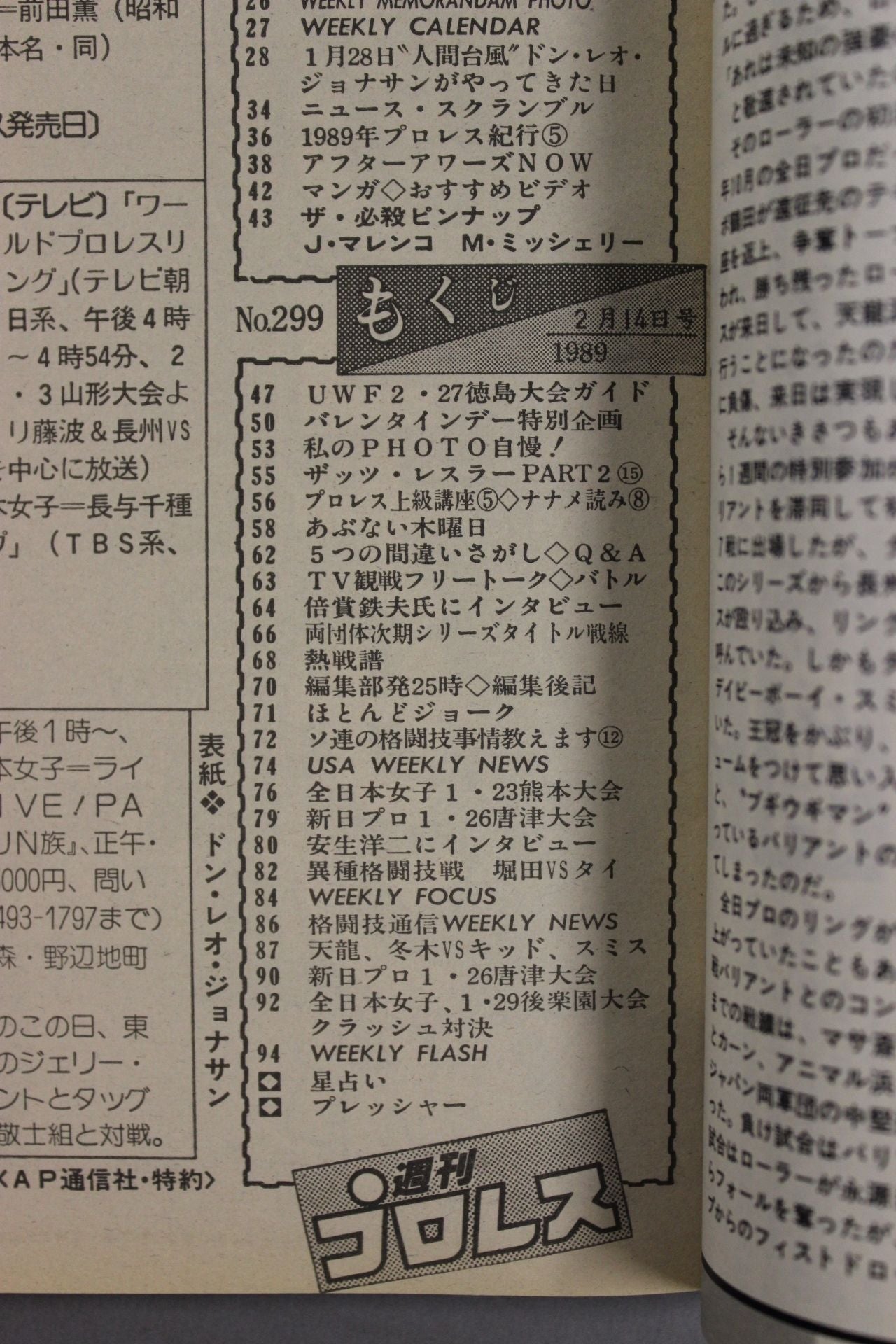 週刊プロレス299