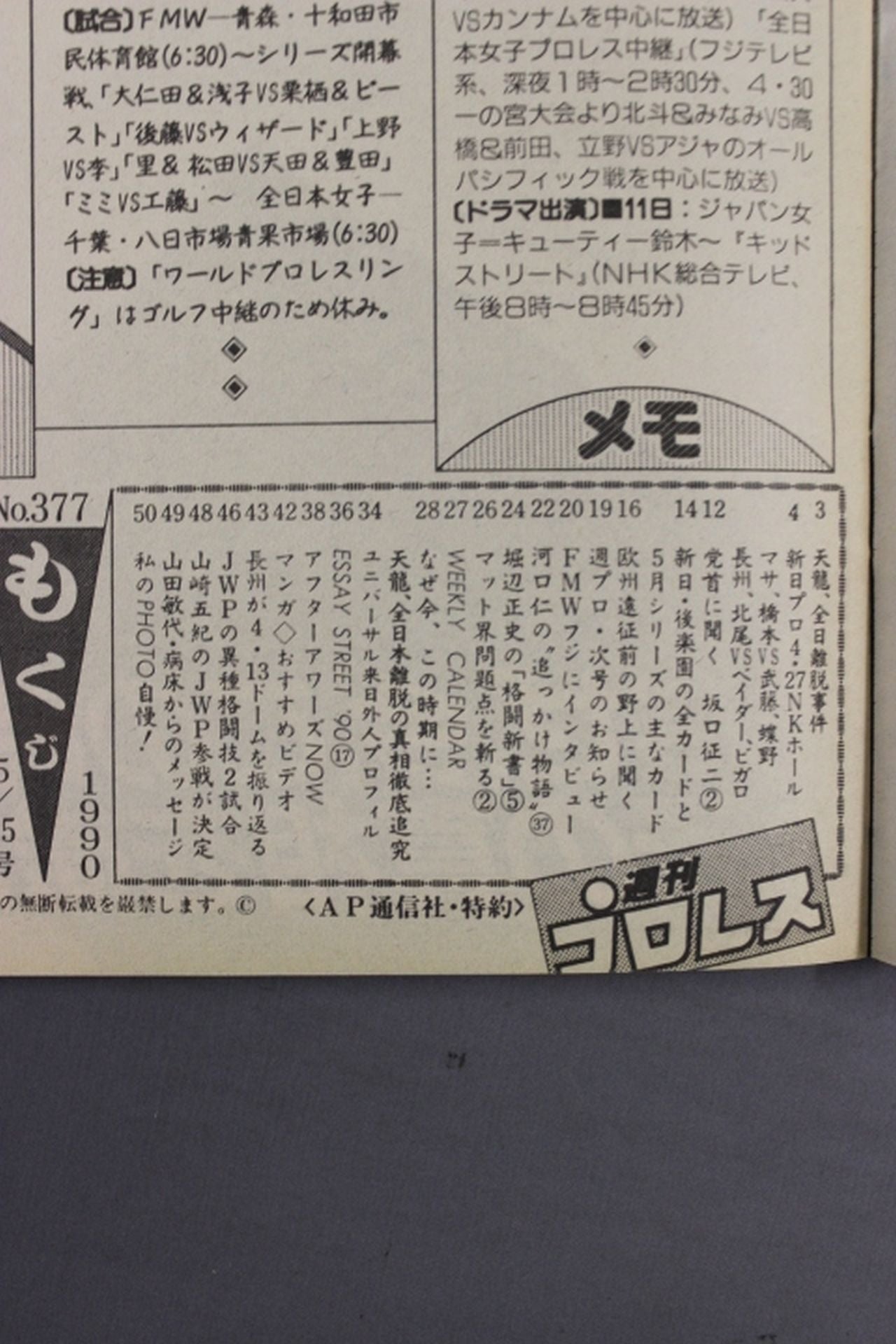 Weekly Pro Wrestling  377