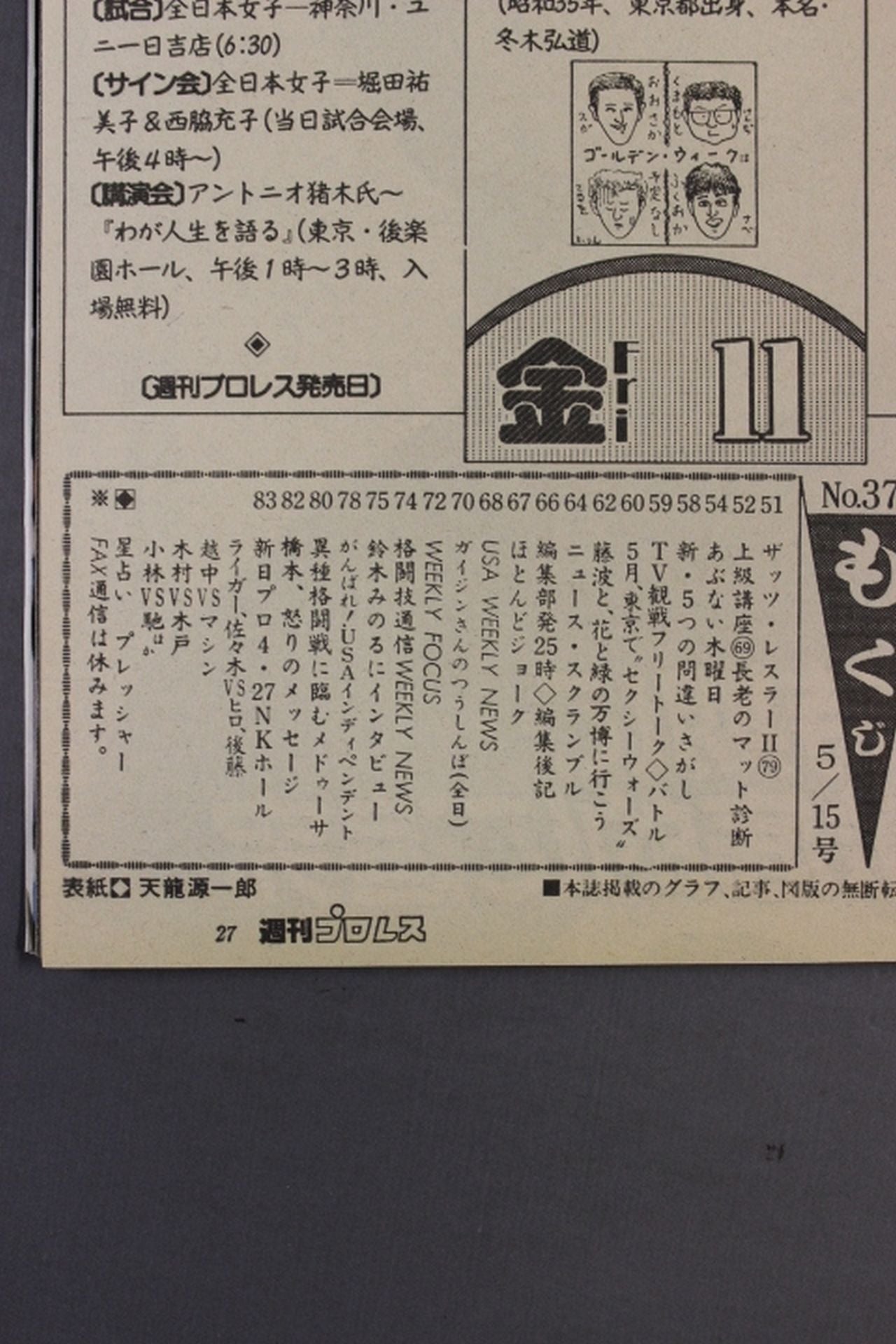 Weekly Pro Wrestling  377