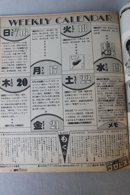 Weekly Pro Wrestling 412