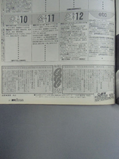 週刊プロレス960