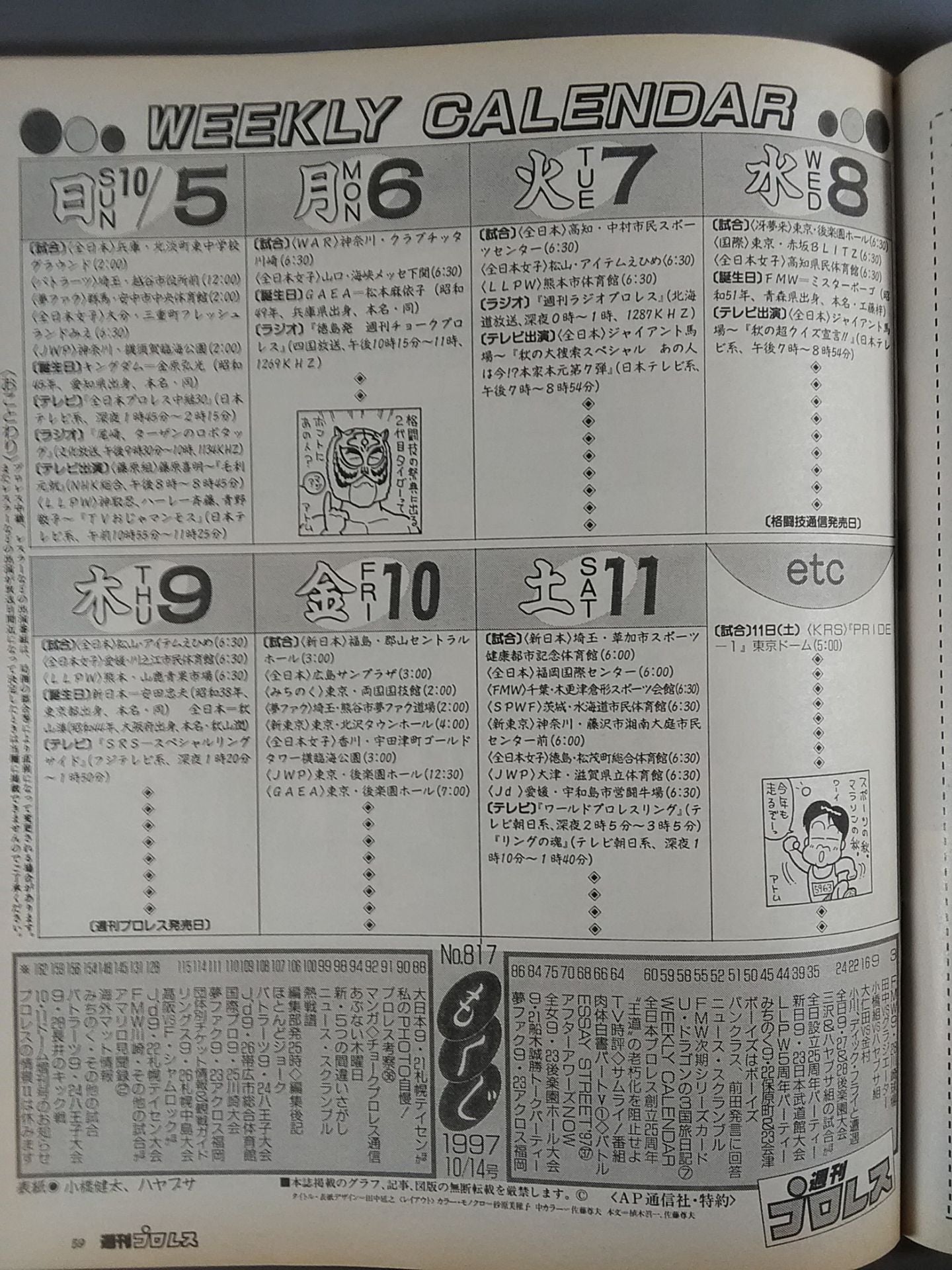 週刊プロレス817