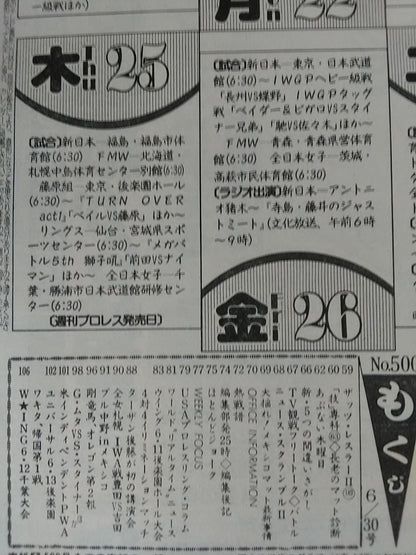 Weekly Pro Wrestling 500