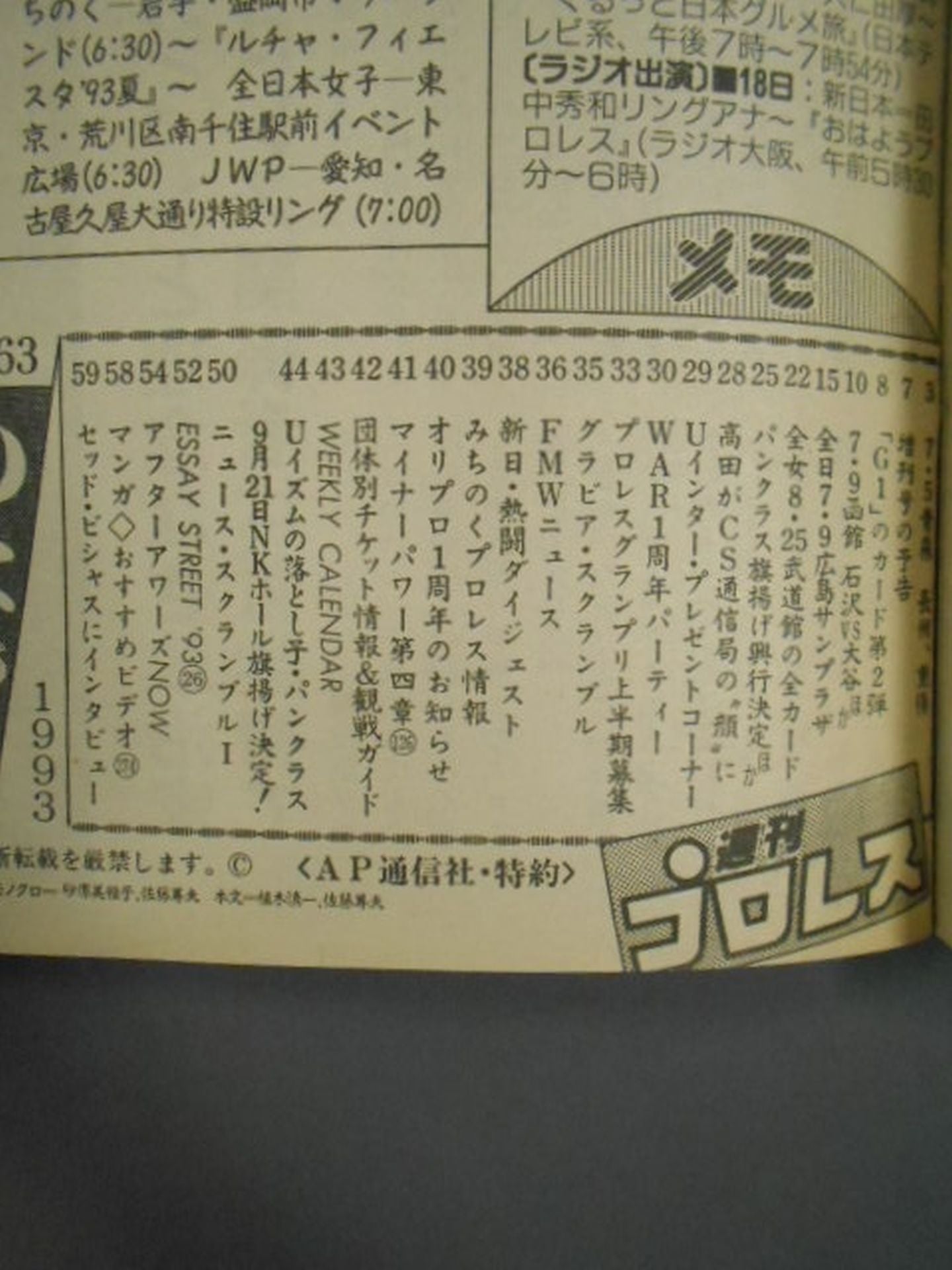 週刊プロレス563