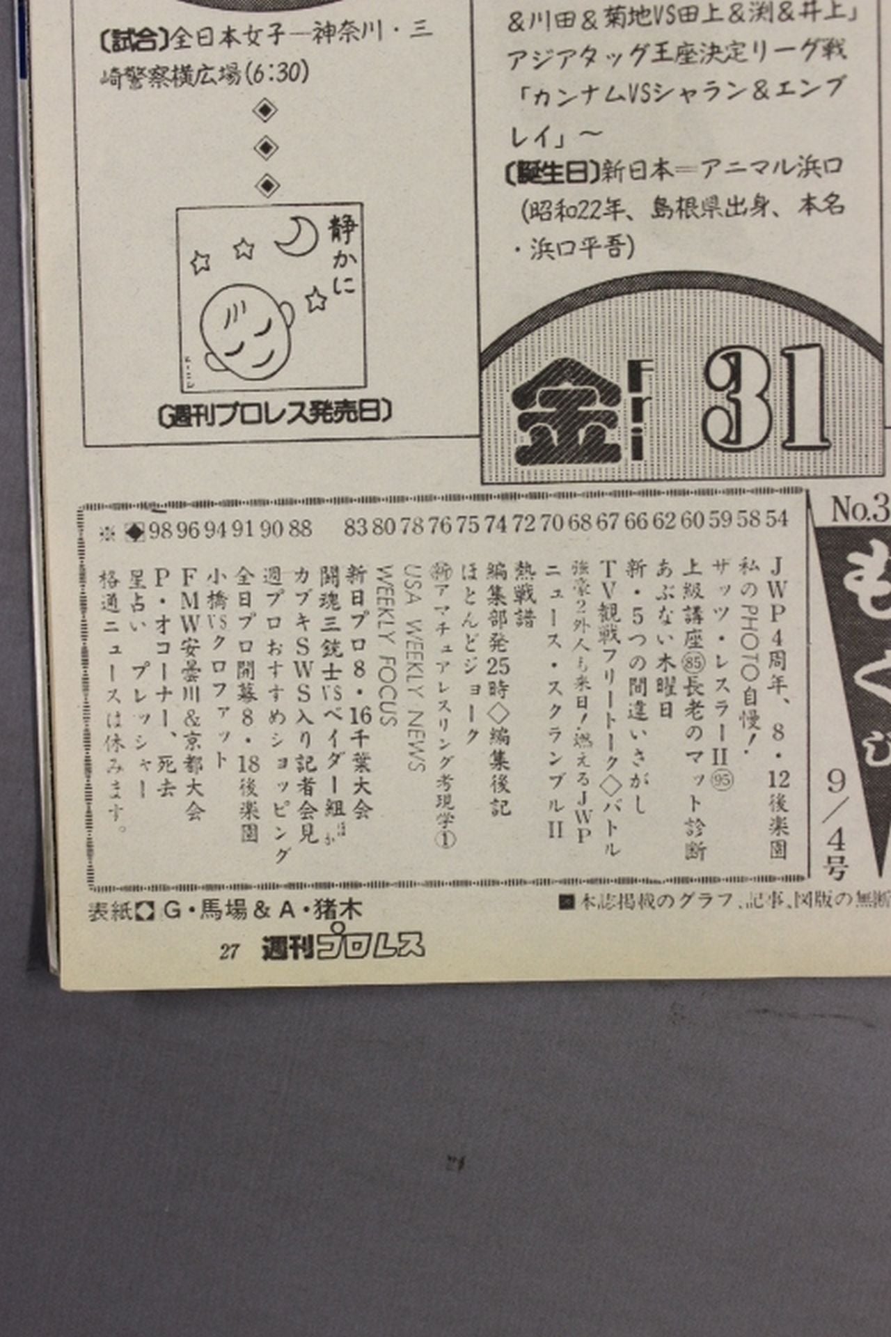 週刊プロレス394