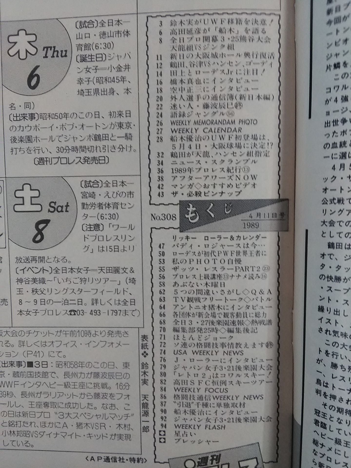 Weekly Pro Wrestling 308